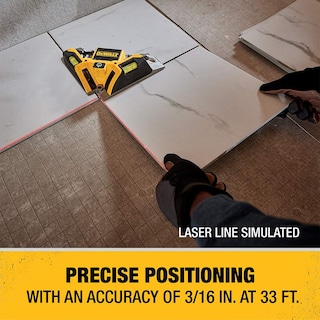 Foto 5 | Frascos Cuadrados Con Láser Dewalt Dw0802, 10 M, Con 3 Burbujas, Ip54, Color Amarillo - Venta Internacional.