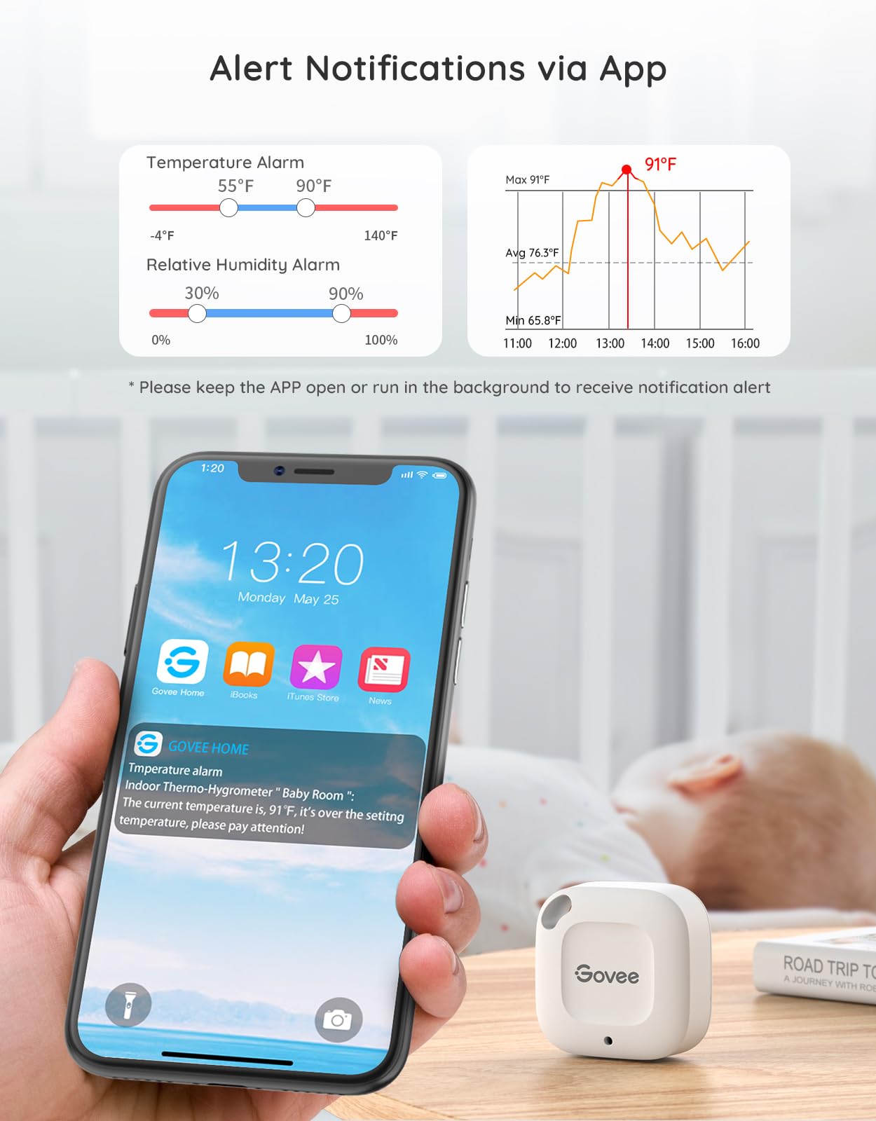 Foto 4 pulgar | Higrómetro Termómetro Govee Bluetooth Inalámbrico, Paquete De 2 - Venta Internacional.