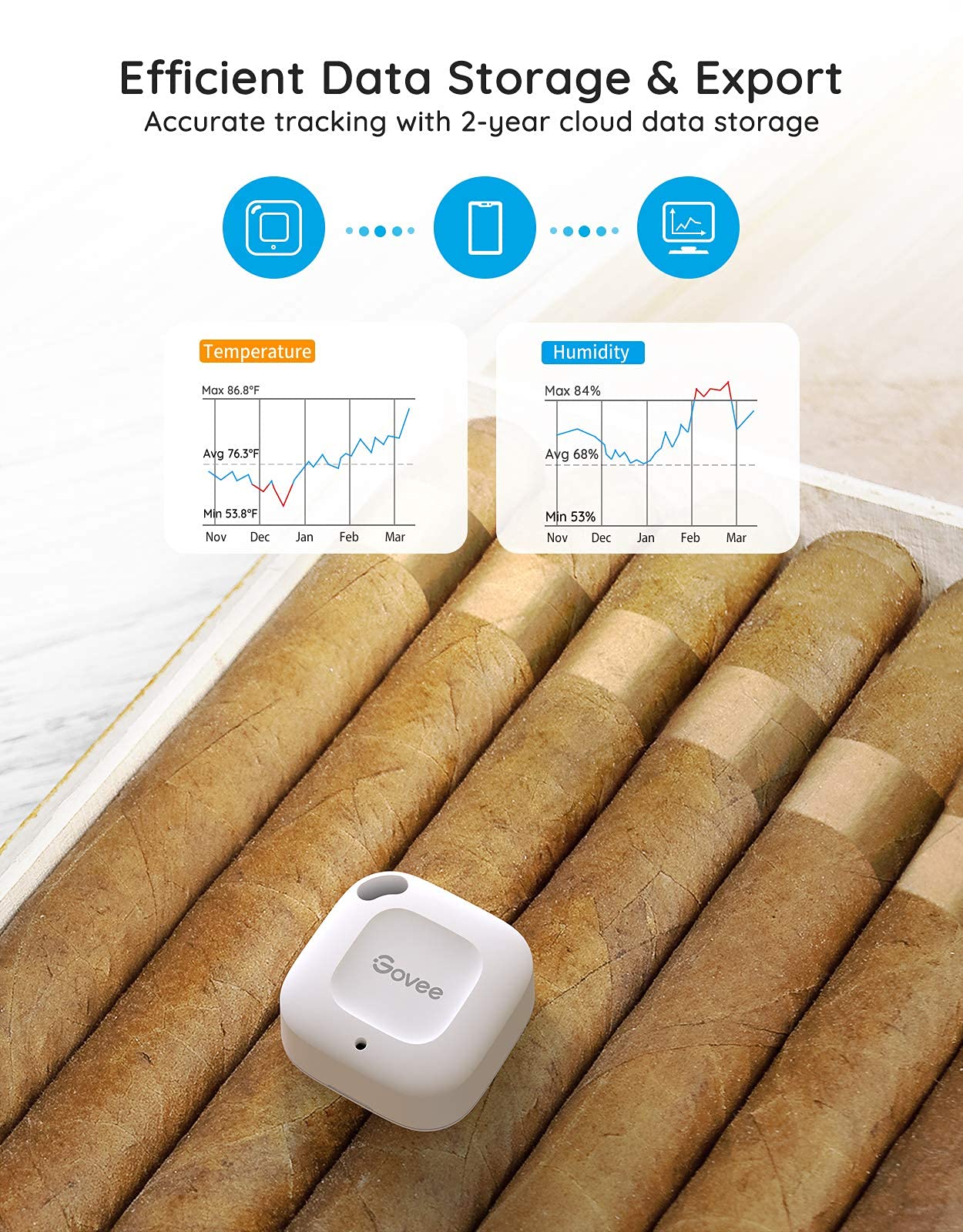 Foto 6 pulgar | Higrómetro Termómetro Govee Bluetooth Inalámbrico, Paquete De 2 - Venta Internacional.