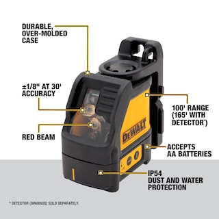 Foto 2 | Line Laser Dewalt Dw088k, Línea Cruzada, Autonivelante, Haz Rojo - Venta Internacional.