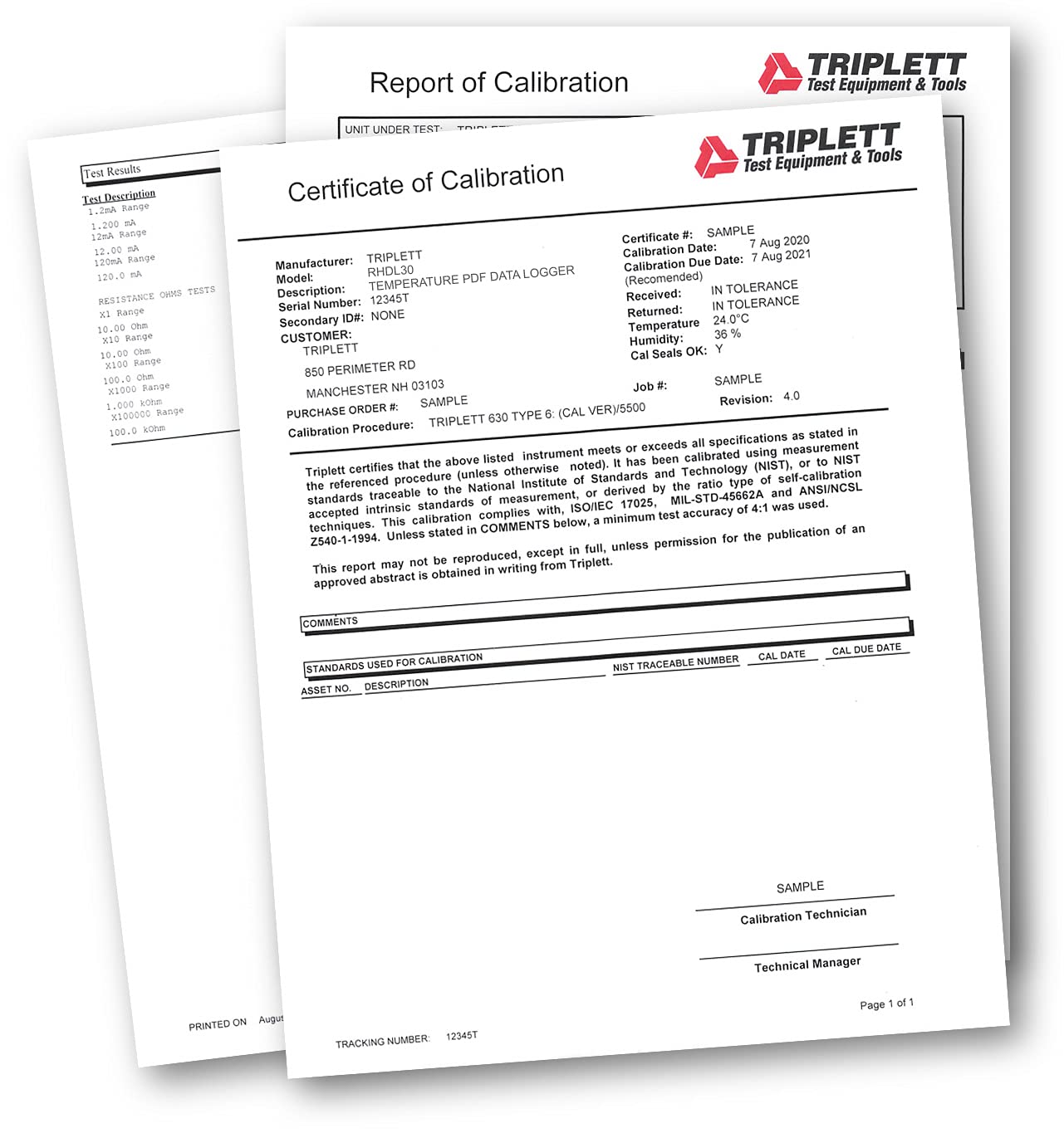 Foto 3 pulgar | Registrador De Datos De Temperatura Y Humedad Triplett Rhdl30 - Venta Internacional.