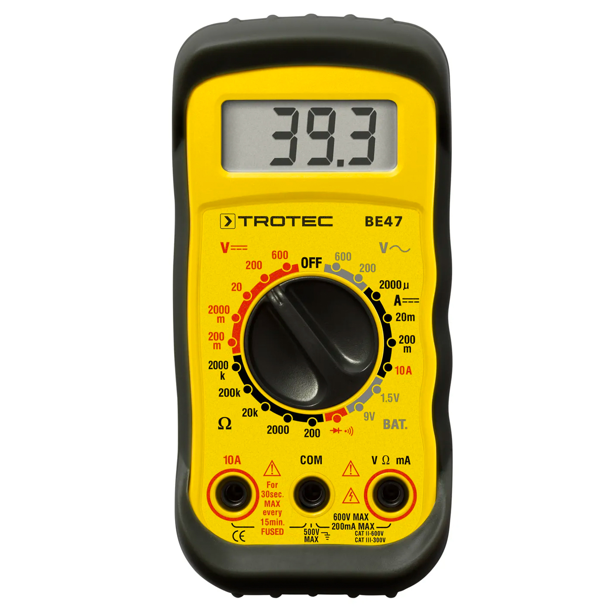 Multímetro Digital Ergonómico  Industrial Portátil 7 Funciones Be47 Trotec