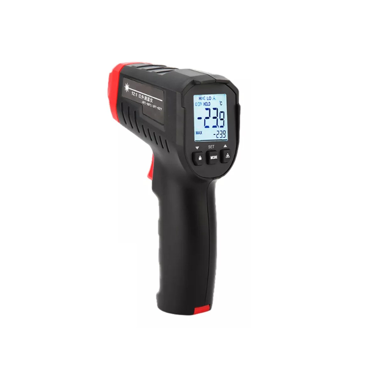 Termometro Infrarrojo Industrial, Punto Láser Redondo Eo Safe Imports Esi-16606 Negro $796