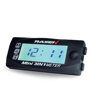 Foto 1 | Voltímetro Rectangular para Moto Rasen con Reloj y Medidor de Temperatura