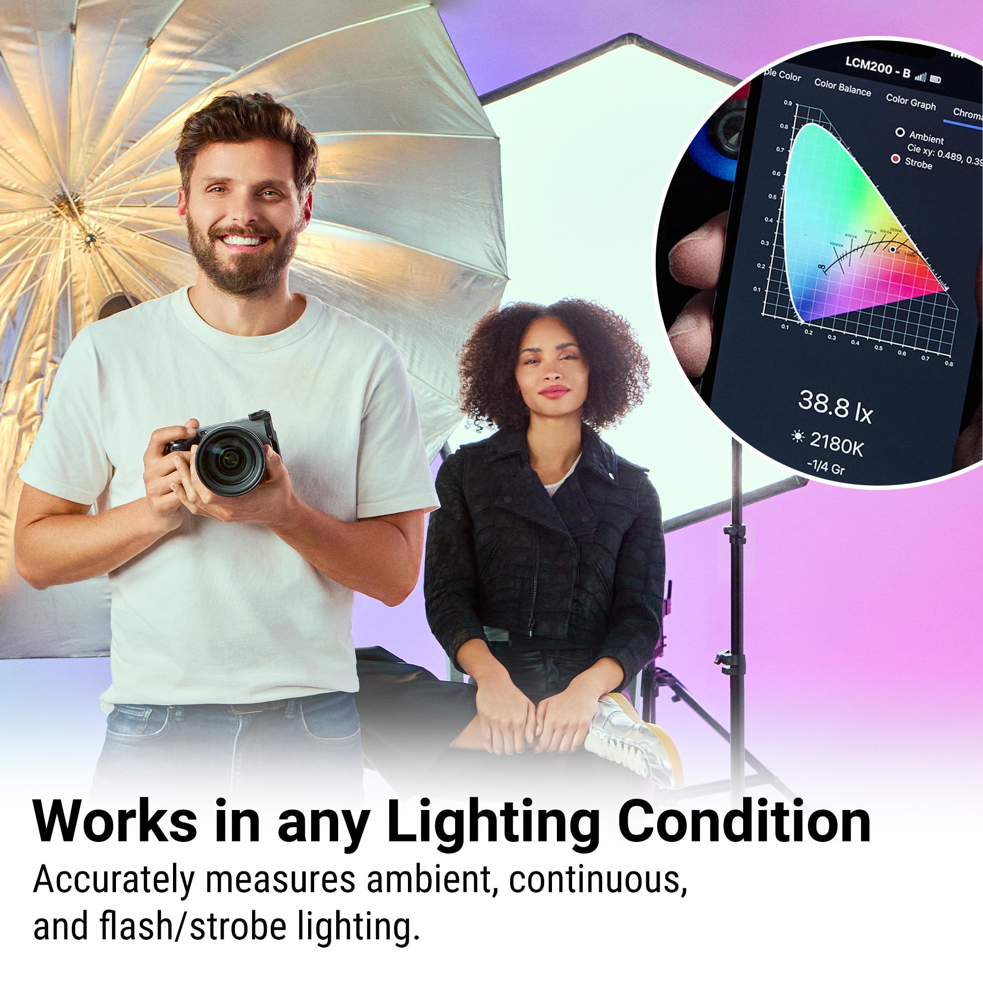 Foto 3 | Medidor Lightcolor Datacolor Bluetooth Luz Y Temperatura De Color - Venta Internacional.