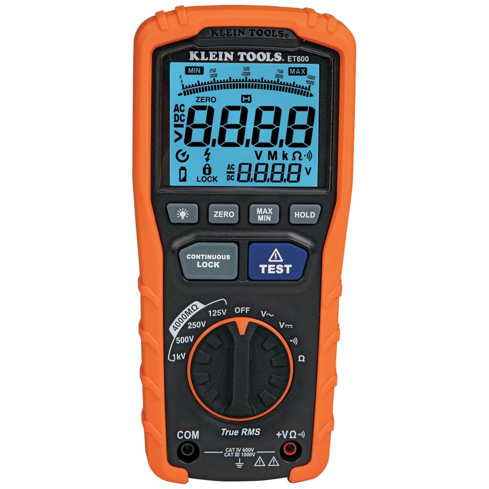 Foto 1 | Multímetro Klein Tools Et600, Megaohmios, 4000 Ohmios, 1000 V - Venta Internacional.