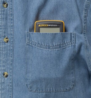 Foto 3 | Multímetro Digital Fluke 107 True Rms 600 V Del Tamaño De La Palma - Venta Internacional.