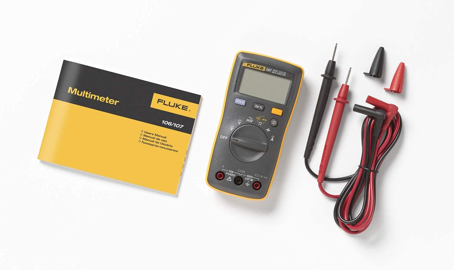 Foto 4 | Multímetro Digital Fluke 107 True Rms 600 V Del Tamaño De La Palma - Venta Internacional.