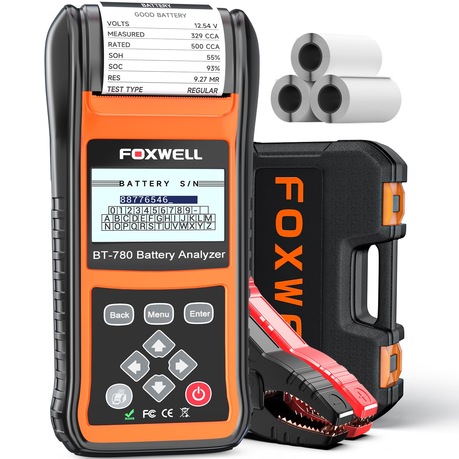 Foto 2 pulgar | Probador De Baterías De Coche Foxwell Bt780 12 V 24 V Con Impresora 100-2000 - Venta Internacional.