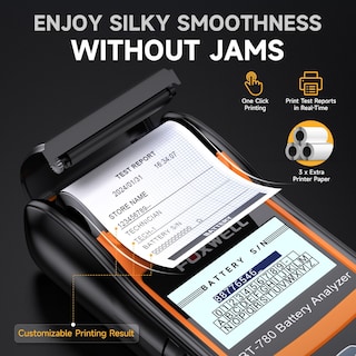 Foto 3 | Probador De Baterías De Coche Foxwell Bt780 12 V 24 V Con Impresora 100-2000 - Venta Internacional.