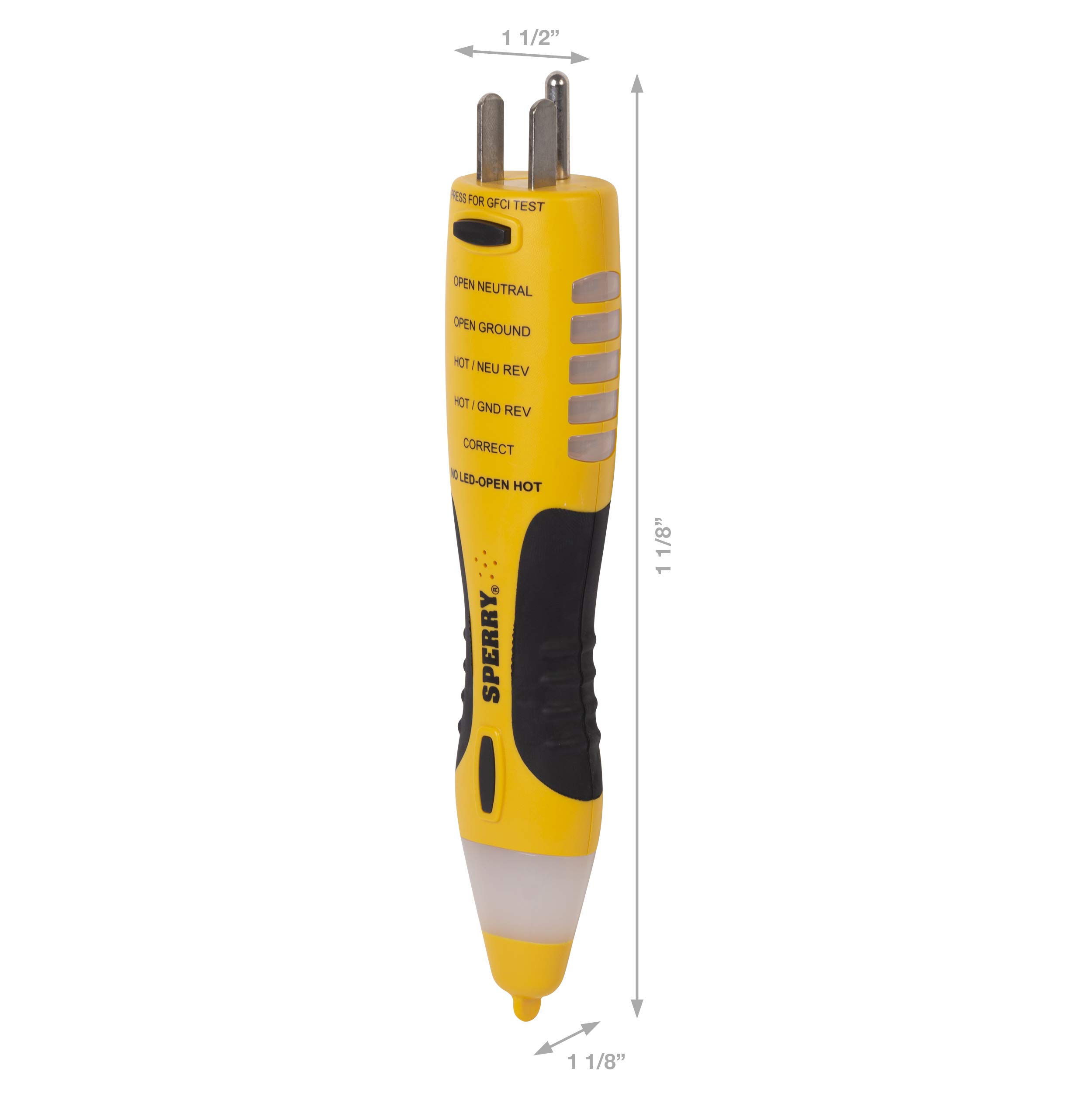 Foto 3 pulgar | Detector De Voltaje Y Analizador De Circuitos De Salida Gfci Sperry Vd7504gfi - Venta Internacional.