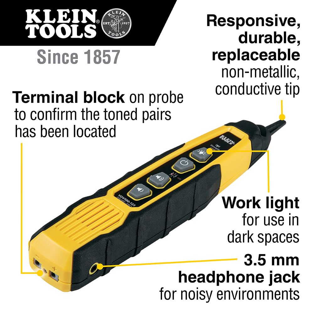 Foto 2 | Sonda De Rastreo Wire Tracer Klein Tools Vdv500-123 Con Luz Led - Venta Internacional.