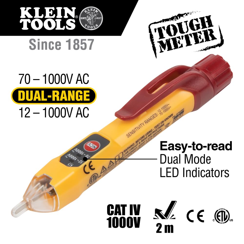 Foto 3 pulgar | Probador De Voltaje Klein Tools Ncvt2pkit Sin Contacto Con Toma De Corriente - Venta Internacional.