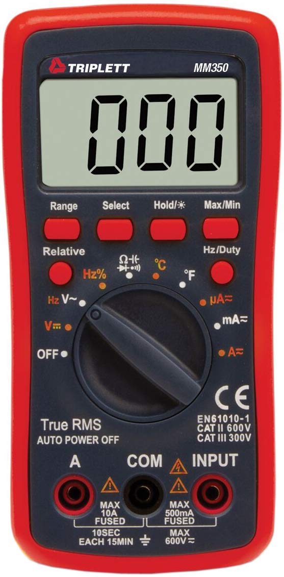 Foto 2 pulgar | Multímetro Digital Triplett Mm350 True Rms 4000 Unidades - Venta Internacional.