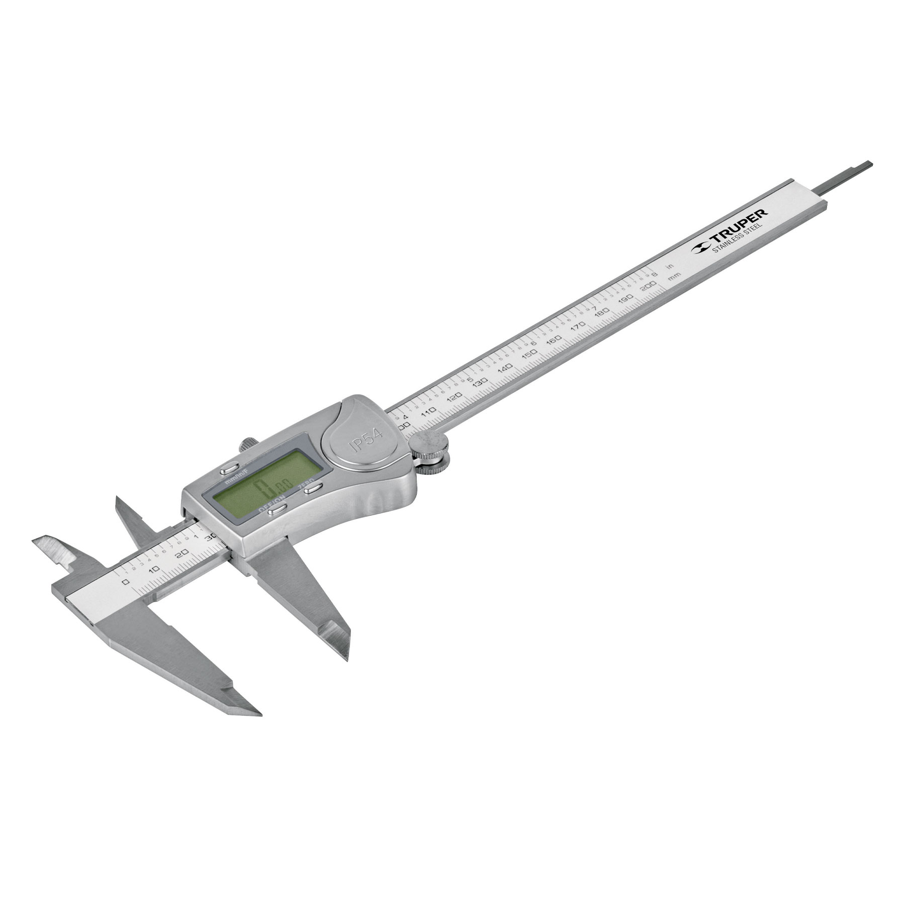 Calibrador Vernier Digital Truper 6'' /15 cm de Acero Inoxidable Standar y Milímetros