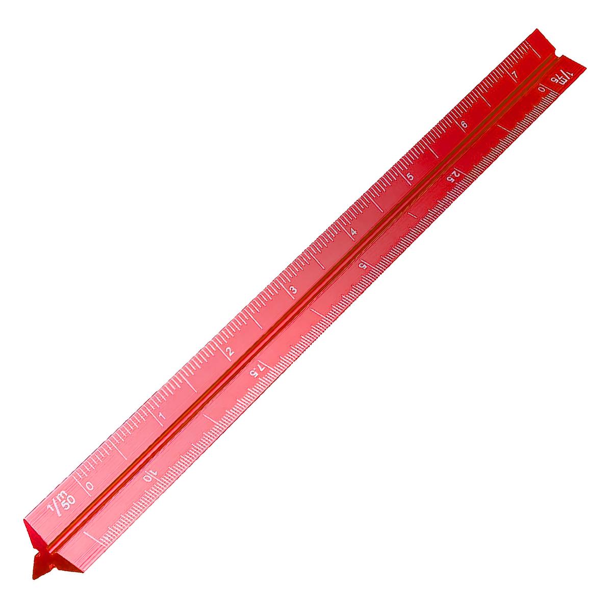 Escalímetro de Aluminio Ventdepot Mxnre-001 1 Pieza Rojo