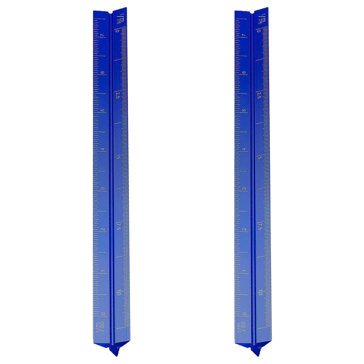 Escalímetro de Aluminio Resistentes Ventdepot Mxise-002 2 Piezas Azul