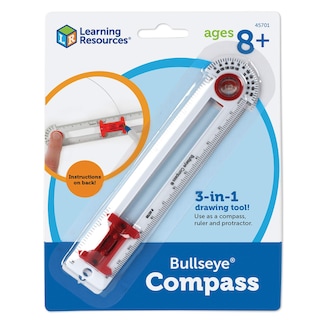 Foto 4 | Herramienta De Dibujo Recursos De Aprendizaje Safe-t Bullseye Compass - Venta Internacional.