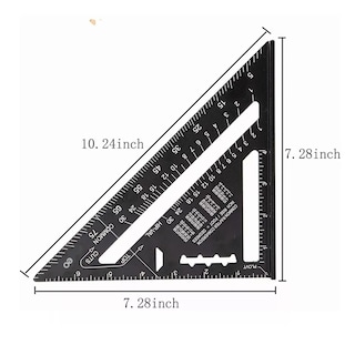 Foto 2 | Escuadra Rapida Universal Aluminio Para Carpintero Eo Safe Imports Esi-7734-1 Negro