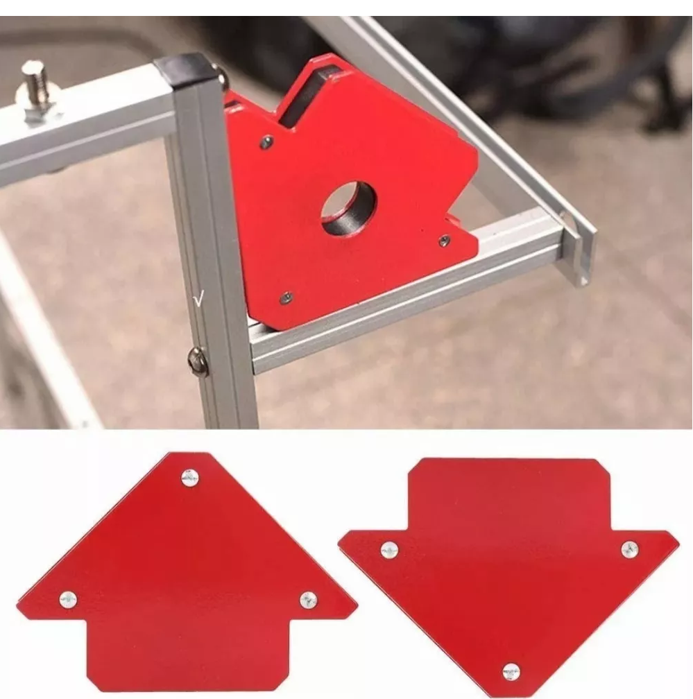Foto 5 | Kit De 6 Escuadra Magnética Para Soldar Lab.g Rojo