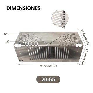 Foto 2 | Herramienta de Marcado Doble Ajustable Arco Propósito 65mm Eo Safe Imports Esi-18727 Plata