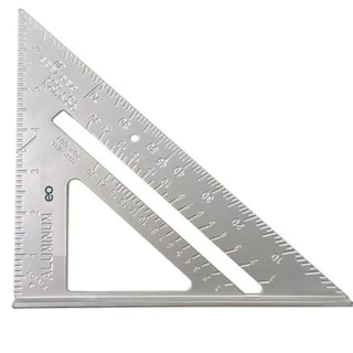 Foto 1 | Regla Triangular Plaza Del Carpintero Medición Herramientas Eo Safe Imports Esi-19412 Plata