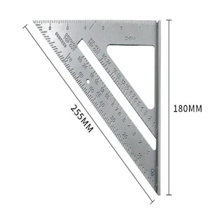 Foto 2 | Regla De Ángulo Recto De Aleación De Aluminio 2pcs Eo Safe Imports Esi-19411 Plata