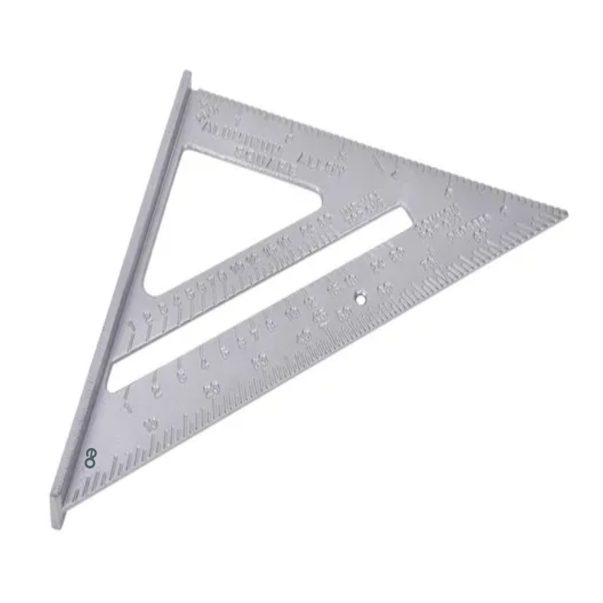 Foto 5 pulgar | Regla De Ángulo Recto De Aleación De Aluminio 2pcs Eo Safe Imports Esi-19411 Plata