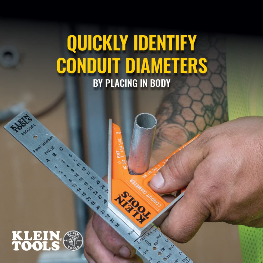 Foto 4 pulgar | Regla Cuadrada Combinada Klein Tools 935csel De Acero Inoxidable - Venta Internacional.
