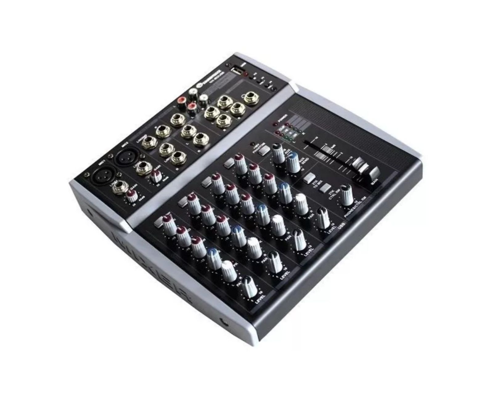 Foto 1 | Mezcladora Soundtrack color Negro Mx802usb de 8 Canales Ecualizador y 3 Bandas