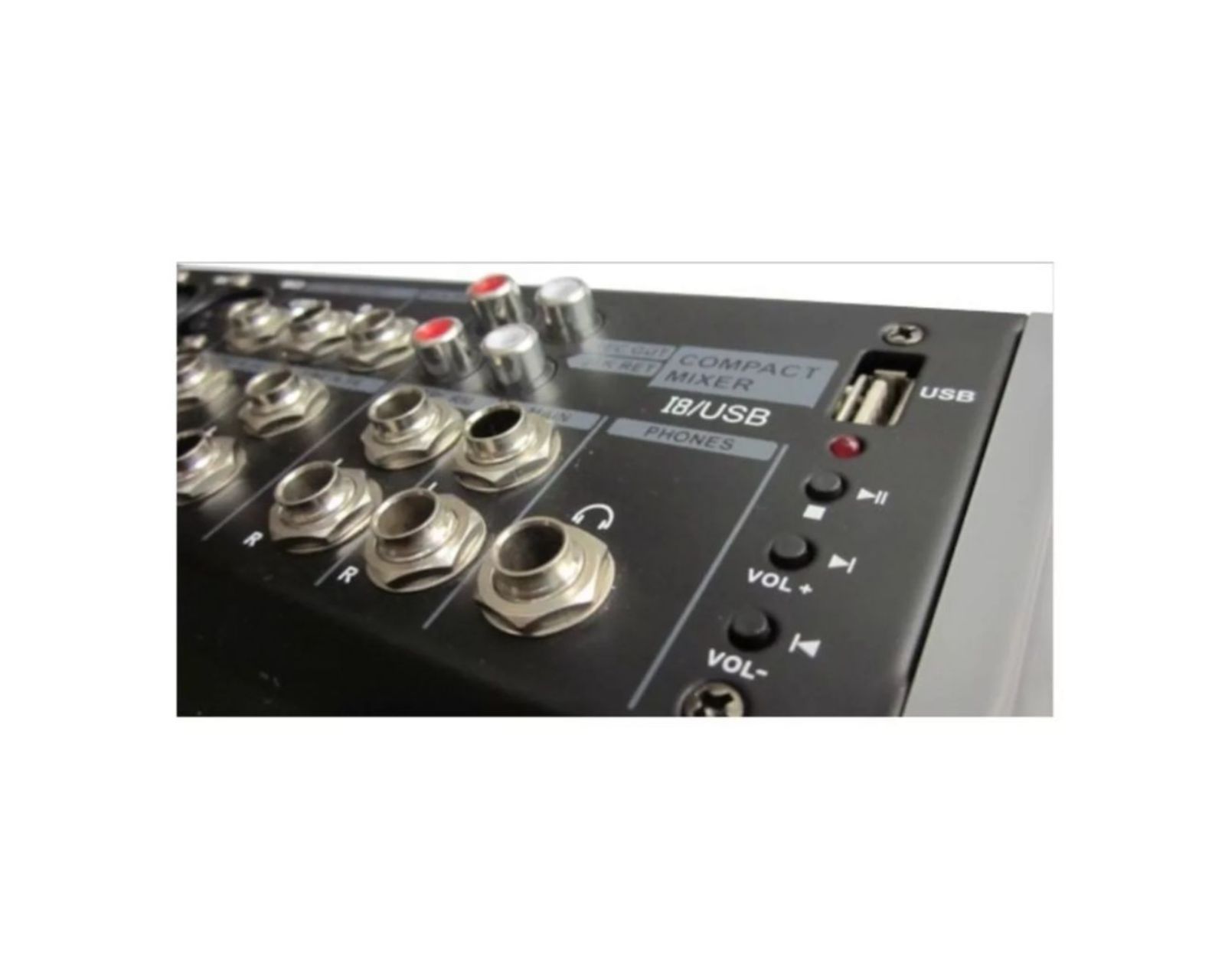 Foto 4 pulgar | Mezcladora Soundtrack color Negro Mx802usb de 8 Canales Ecualizador y 3 Bandas