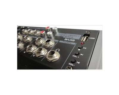 Foto 3 | Mezcladora Soundtrack color Negro Mx802usb de 8 Canales Ecualizador y 3 Bandas