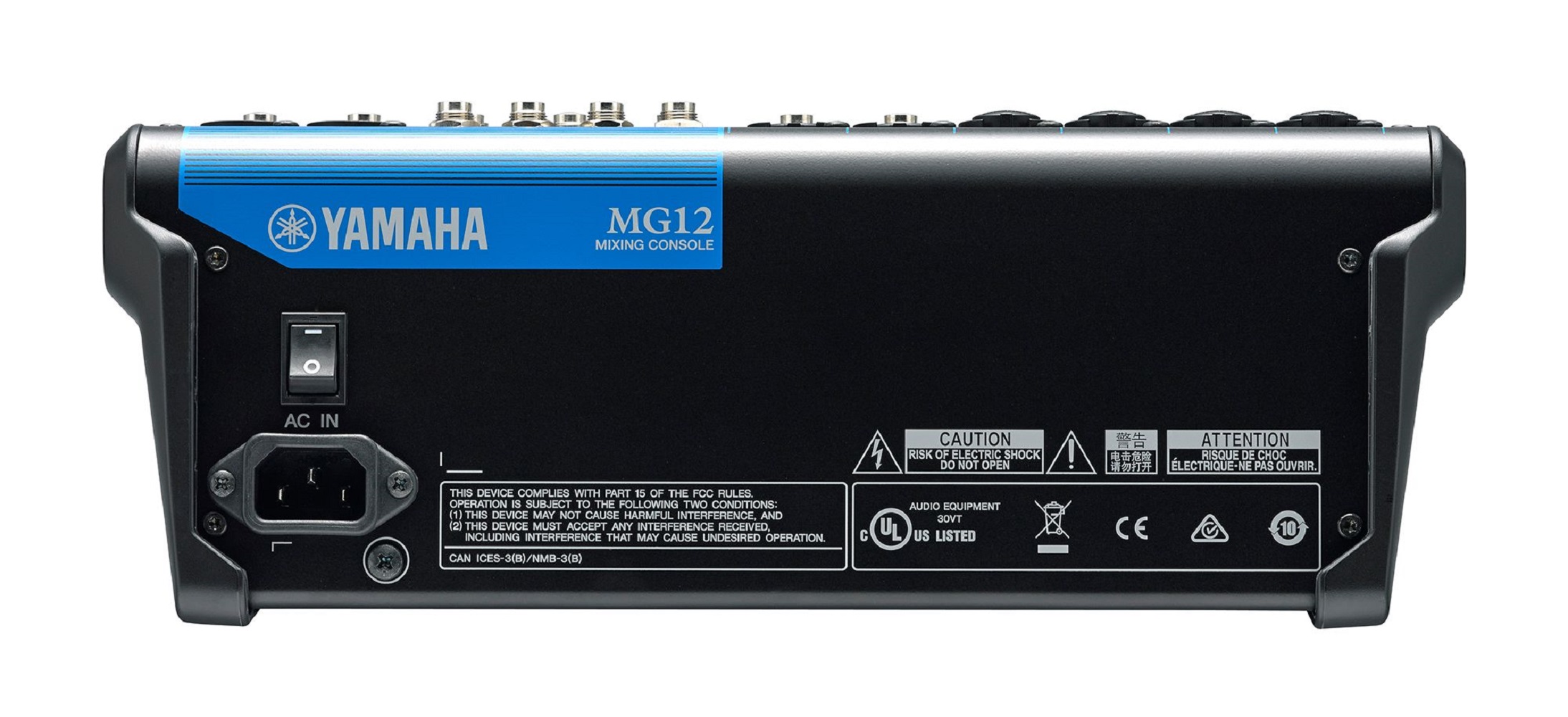 Foto 3 pulgar | Mezcladora Análoga Yamaha Mg-12 Negro