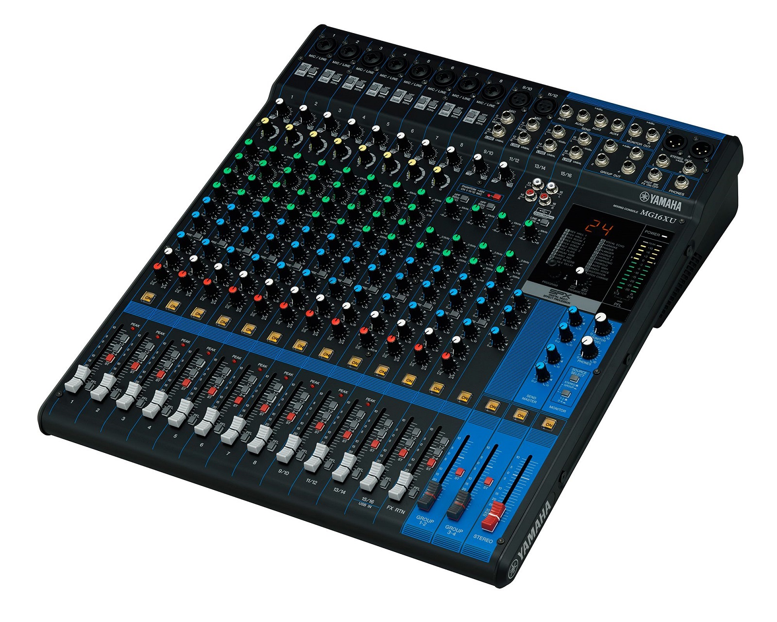 Mezcladora Análoga Yamaha Mg-16xu Negro