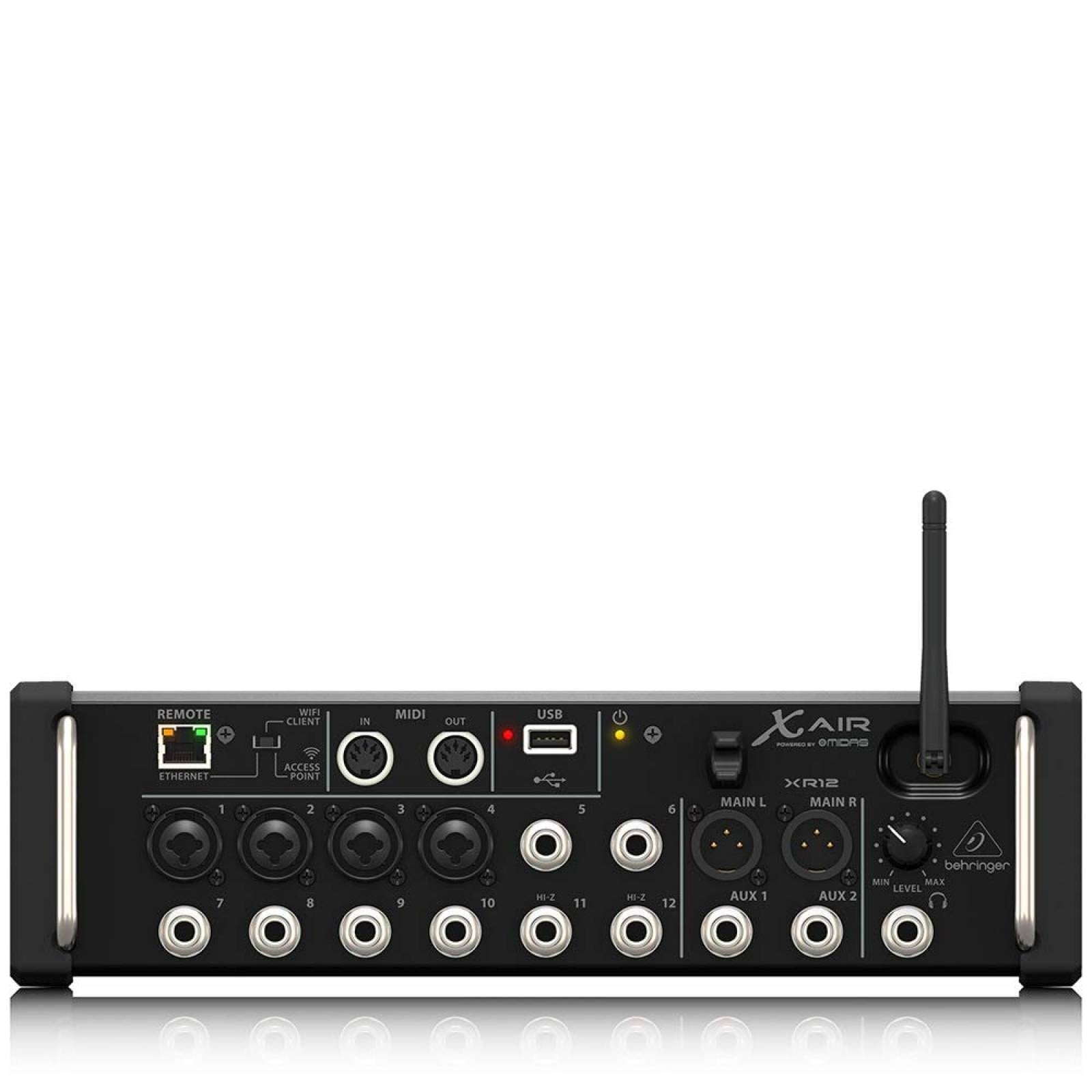 Mezcladora Digital 12 Ch Behringer XR12 color Negro $10,697