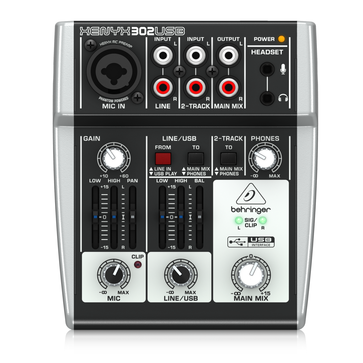 Foto 1 | Mezcladora de Audio Behringer 302usb color Negro Interface Auto