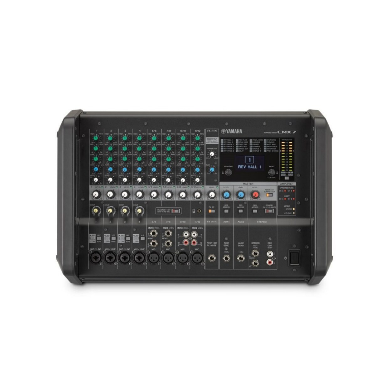 Mezcladora Yamaha Emx7 con Poder Integrado 12ch 600w X 2 $23,683