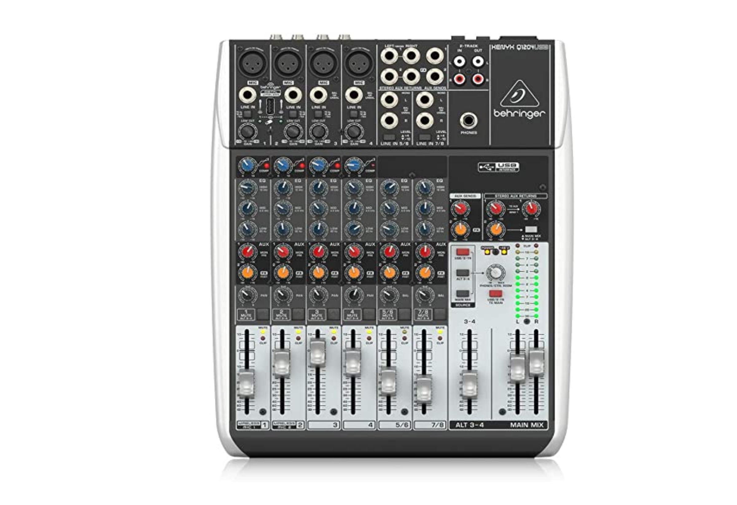 Foto 2 | Mezcladora Behringer Q1204usb color Plateado