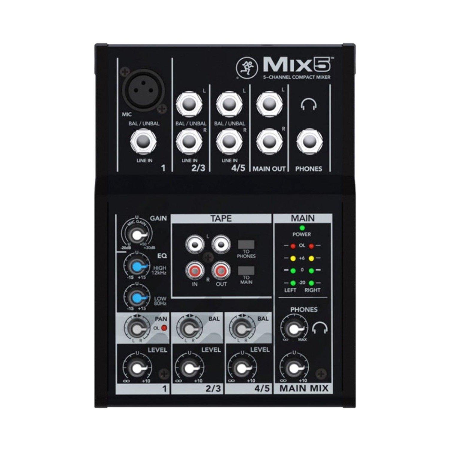Mezcladora Compacta Mackie Mix5 de 5 Canales