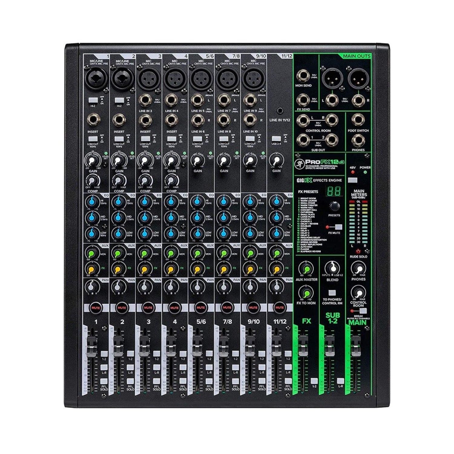 Foto 1 | Mezcladora Mackie Profx12v3 de 12 Canales con Fx