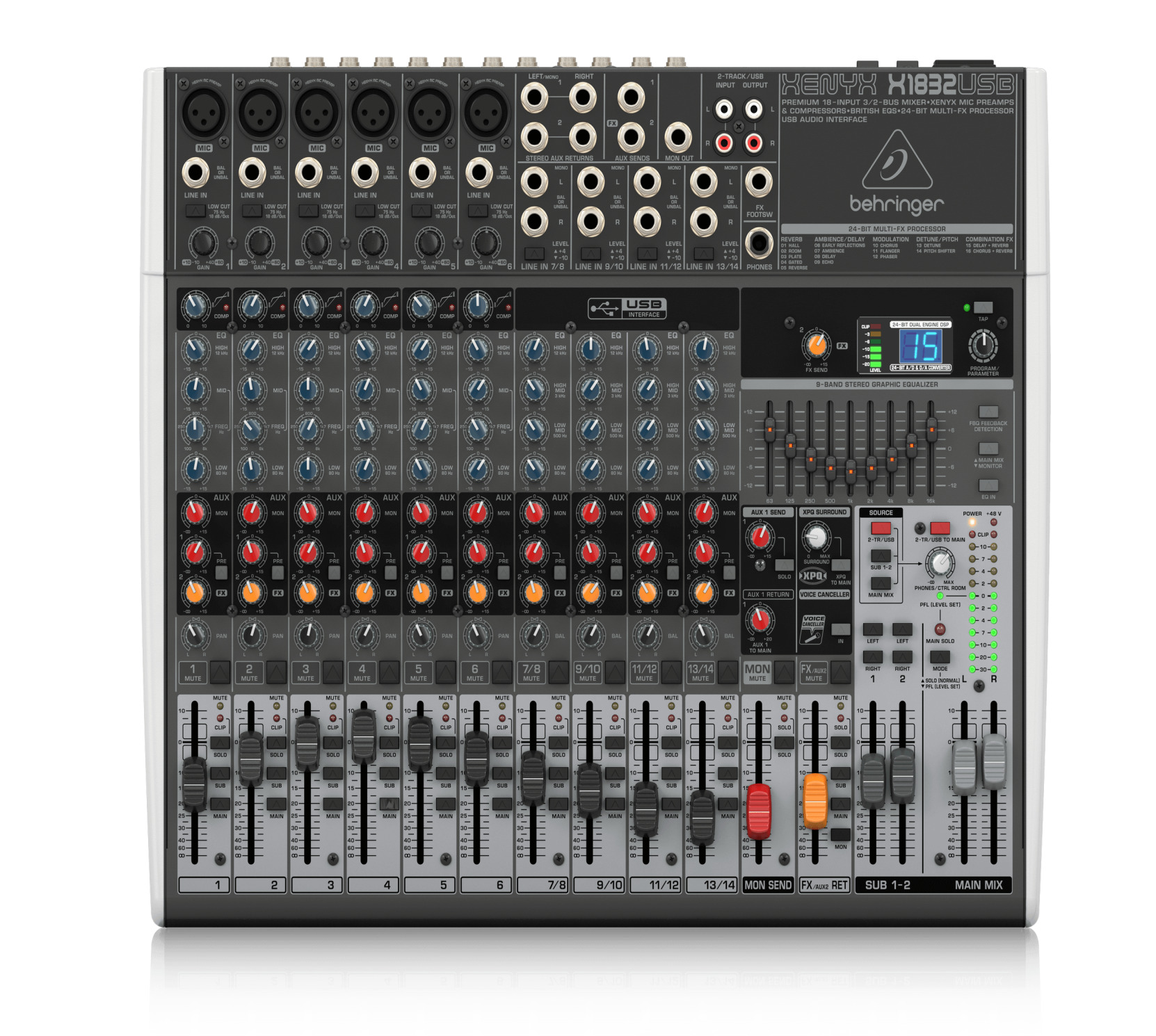 Foto 3 pulgar | Mezcladora de Audio Behringer con 18 Canales Premiun