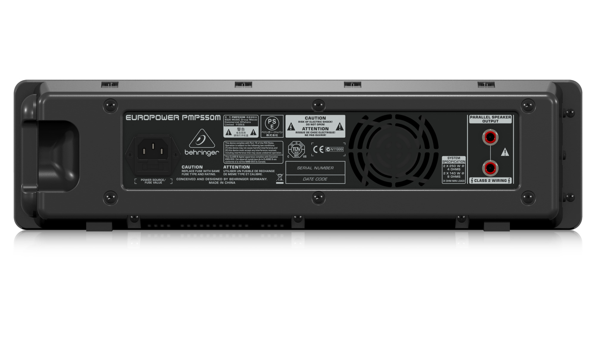 Foto 3 pulgar | Mezcladora Amplificada Behringer de 5 Canales Modelo Pmp550m