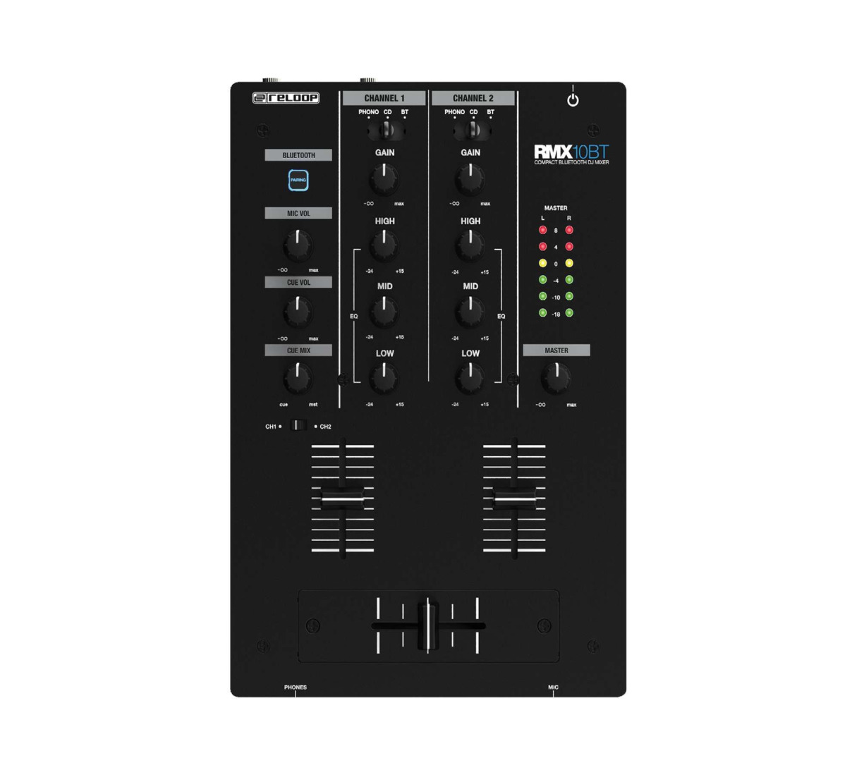 Mezcladora Reloop Rmx-10 Bt Negro