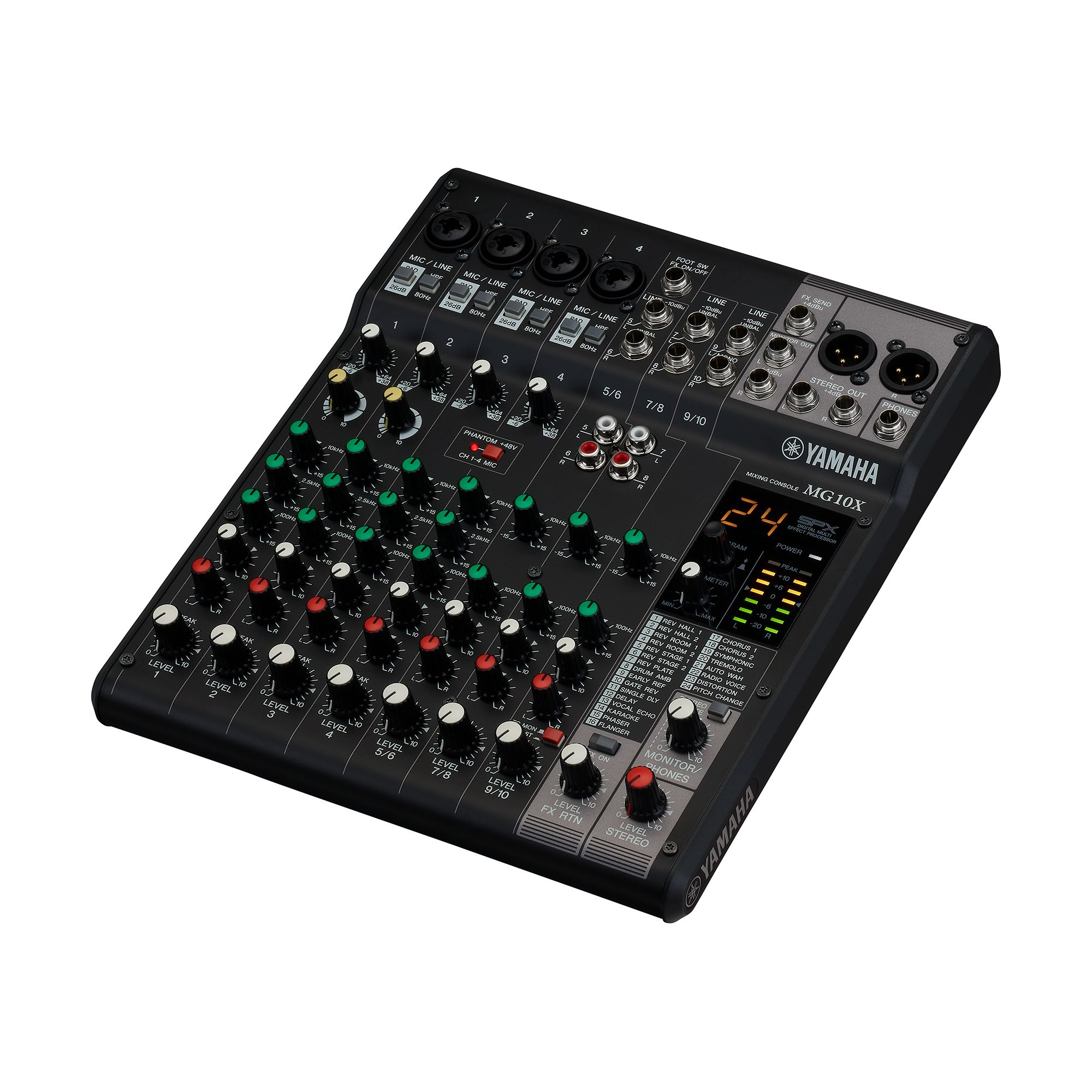 Mezcladora Análoga Yamaha de 10 Canales con Efectos