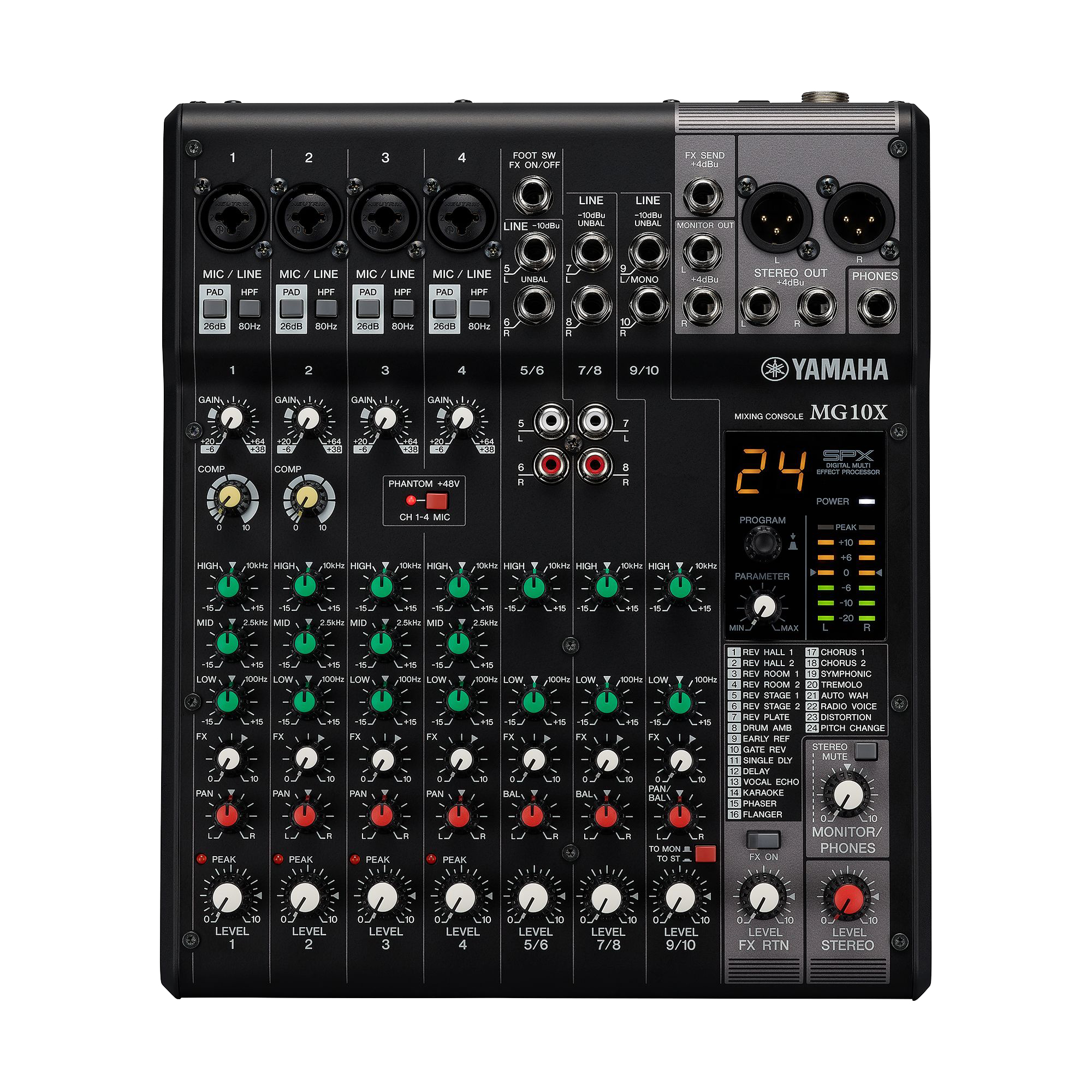 Foto 3 pulgar | Mezcladora Análoga Yamaha de 10 Canales con Efectos