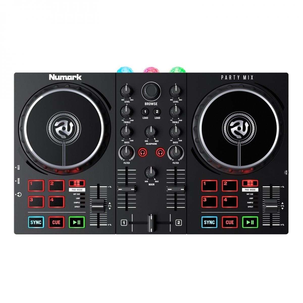 Controlador de Dj de 2 Canales Numark Partymix Il color Negro