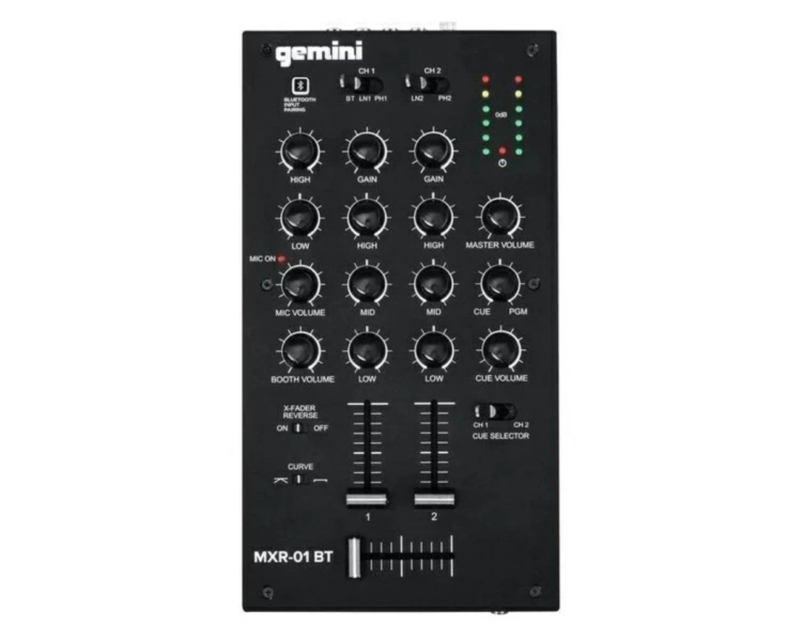 Foto 2 pulgar | Mezcladora para DJ Gemini MXR-01BT 2 Ch Bluetooth