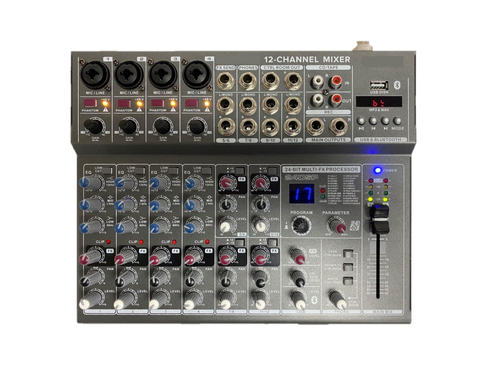 Foto 2 pulgar | Mezcladora Pasiva Soundtarck Mx-1202u