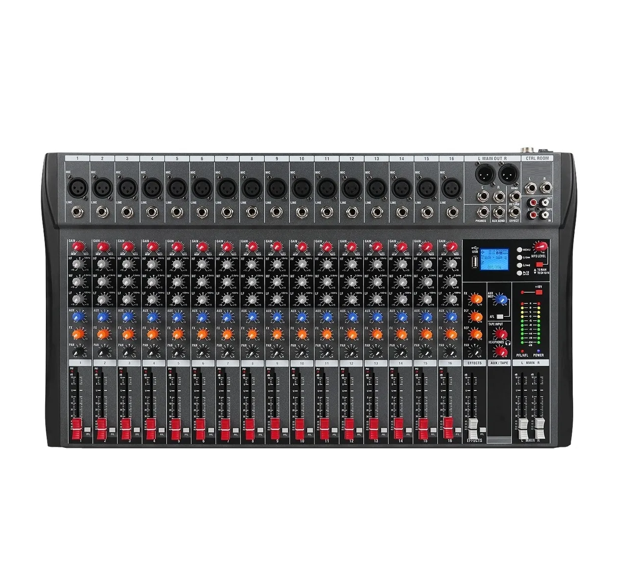 Foto 1 | Mezcladora De 16 Canales Usb Eo Safe Imports Esi-532 Negro