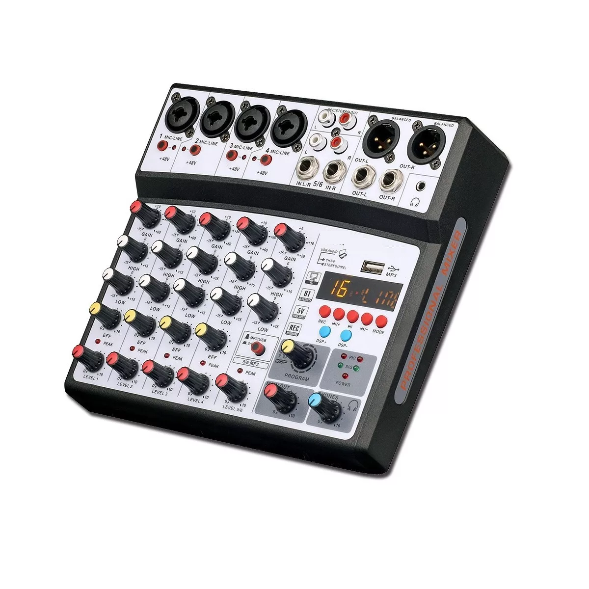 Foto 2 pulgar | Mezcladora de Audio Eo Safe Imports Esi6414 con Bluetooth